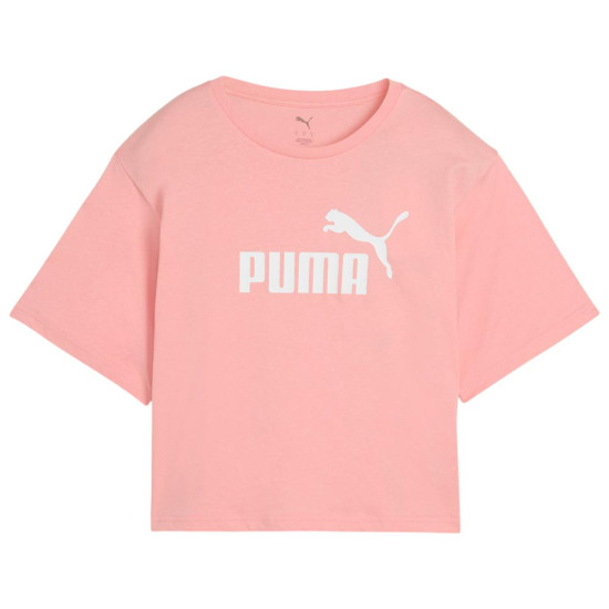 Puma Γυναικεία κοντομάνικη μπλούζα Essentials Cropped No. 1 Logo Relaxed Tee